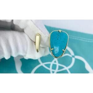 Kendra Scott Cocktail Turquoise Women Ring Size 7
